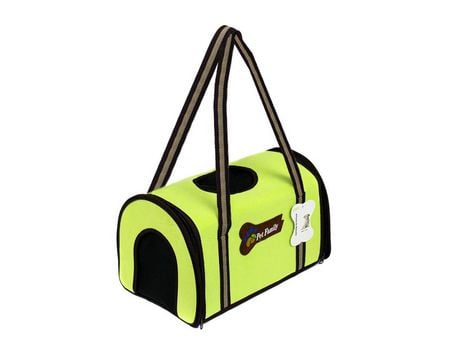 Transportador Portátil Dobrável Para Animais De Estimação Verde 39X25X24Cm PET CARRIER