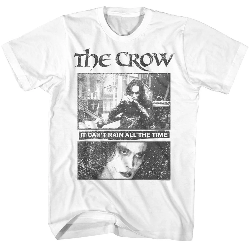 Unisex Adult T-shirt Rockinstone The Crow Movie Squares White Sizexxxl