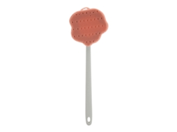 Escova De Banho Para Corpo Com Alça Longa, Silicone, Área De Fricção Grande Rosa Vante