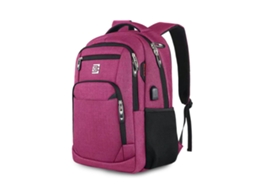 Lurelia Mochila De Viagem Leve Para Laptop 18 Polegadas Com Porta Usb, Portátil Faculdade E Negócios, Antifurto