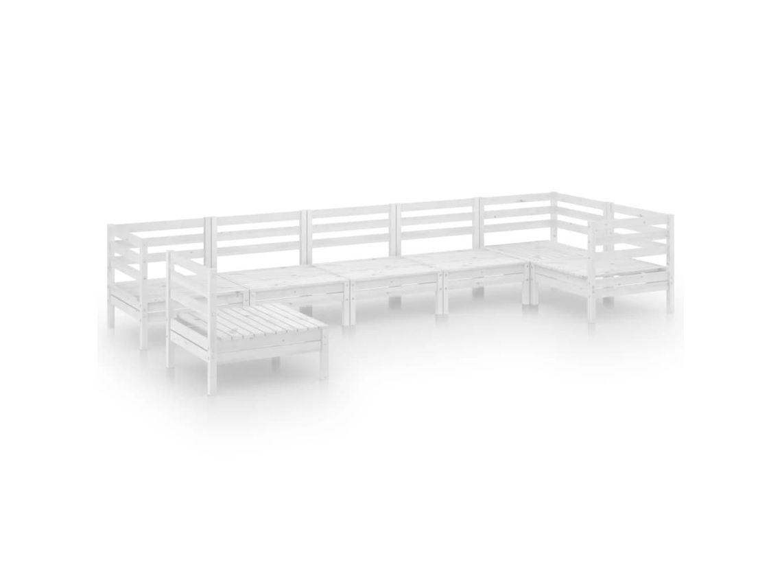 Garden Lounge Set, Garden Lounge Sets Vidaxl Branco Madeira De Pinho (n/a)