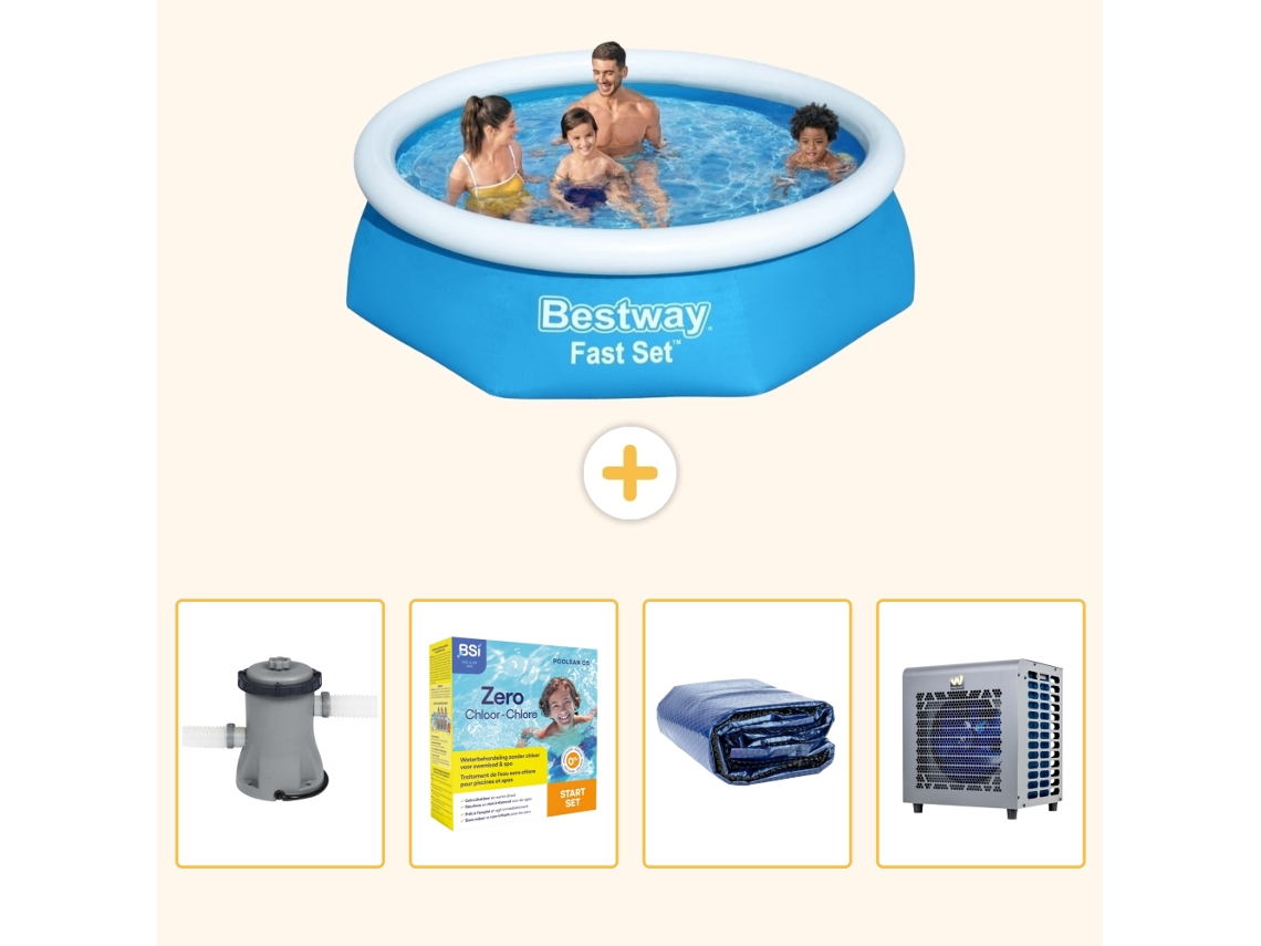 Bestway Piscina Bestway Fast Set Redonda - 244x61 Cm - 5-peças S331