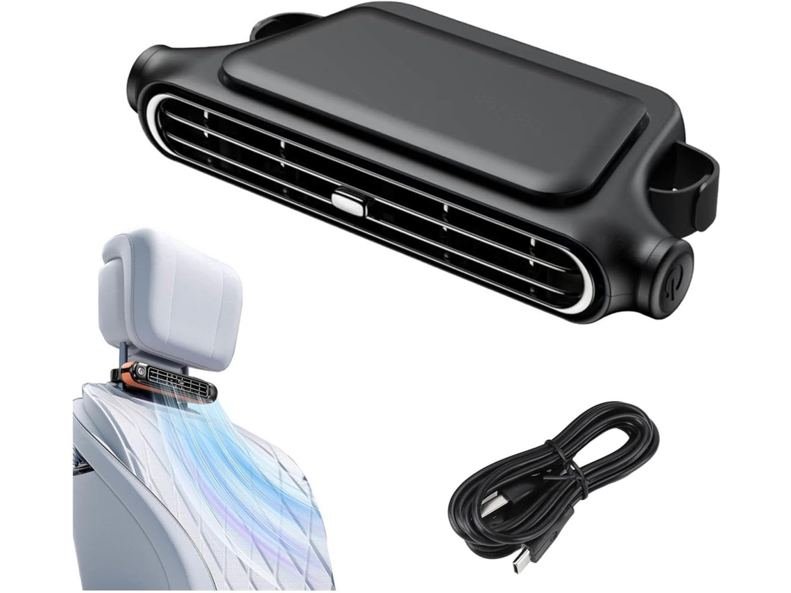 Ventilador Para Banco De Carro Com 3 Velocidades, Ventilador Usb Silencioso, Ventilador Usb Silencioso Para Van, Suv, Rv