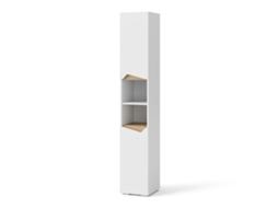 Móvel de arrumação para casa de banho Vicco Marelle, Branco, 30 x 180 cm com portas e compartimentos abertos