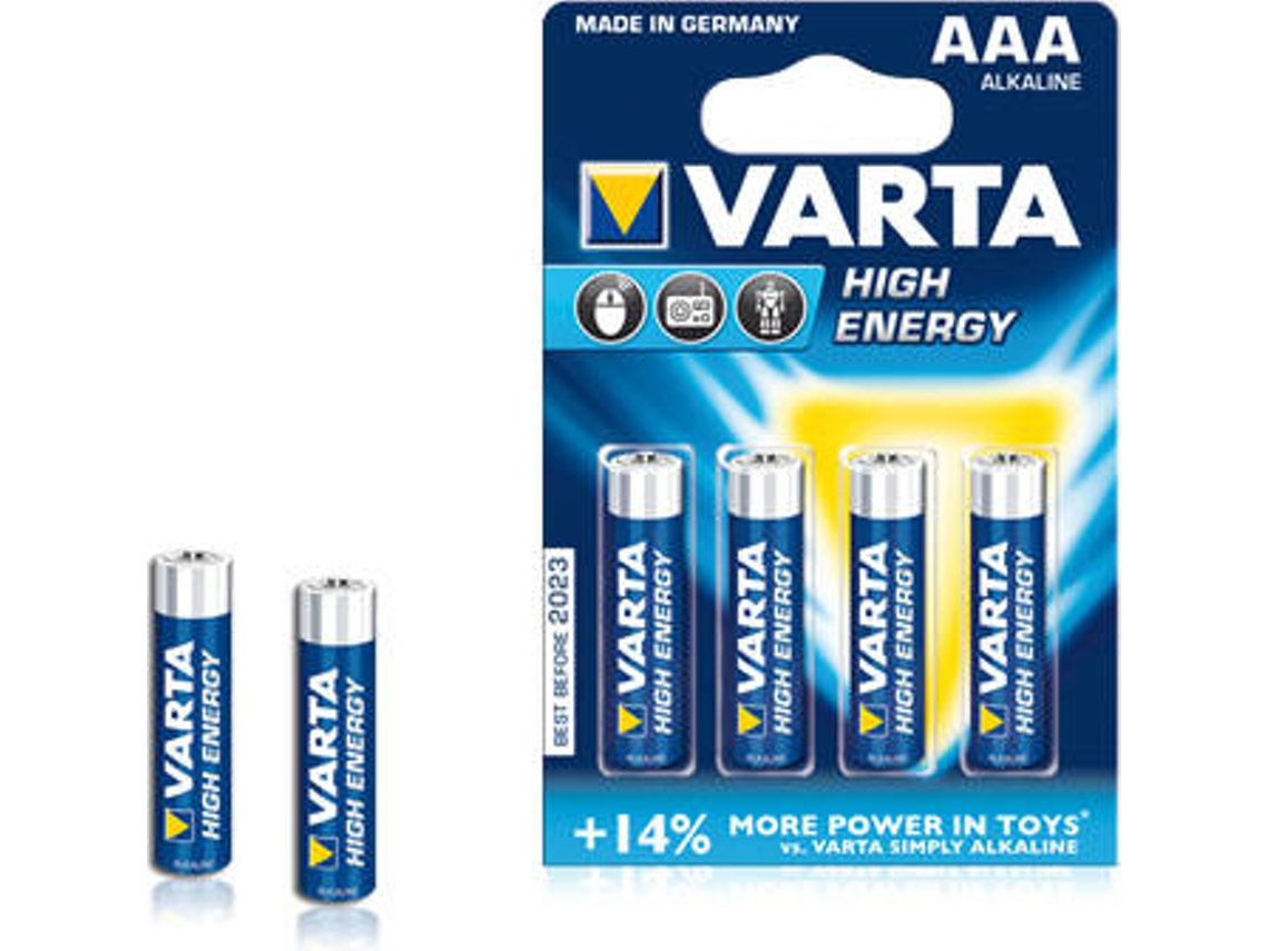 Pilhas VARTA High Energy AAA