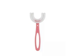 Escova de Dentes Infantil em Formato Sapo Desenho Animado, com Limpeza 360 Graus U, Feita Silic One Macio. Ideal para Hi GOKOCO
