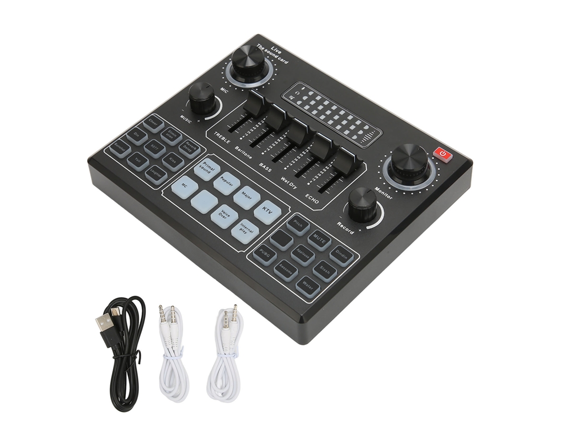 Placa de Som Externa LAXISCREED Mixer Efeito Sonoro