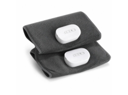Massageador De Pernas Com Compressão De Ar, Par, Aquecimento E Massagem, 2000 Mah, Cinzento