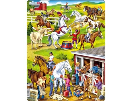 Puzzle LARSEN Maxi La-Us26 em Forma de 50 Peças Animais