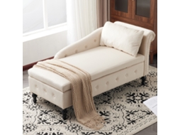 Chaise Longue Veludo Tachas Capitonê Apoio Braço Direito VELTRIX