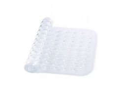 Tapete Antiderrapante para Banheira com Ventosas de Pvc Seguro Ecológico Fácil de Limpar 40x100cm S/MARCA