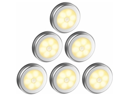 Luminária Inteligente de Indução Corporal com Sensor Presença para Quarto, Cabeceira, Casa, Luz Noturna Criativa, Corredor, Armário BRILVIBERA