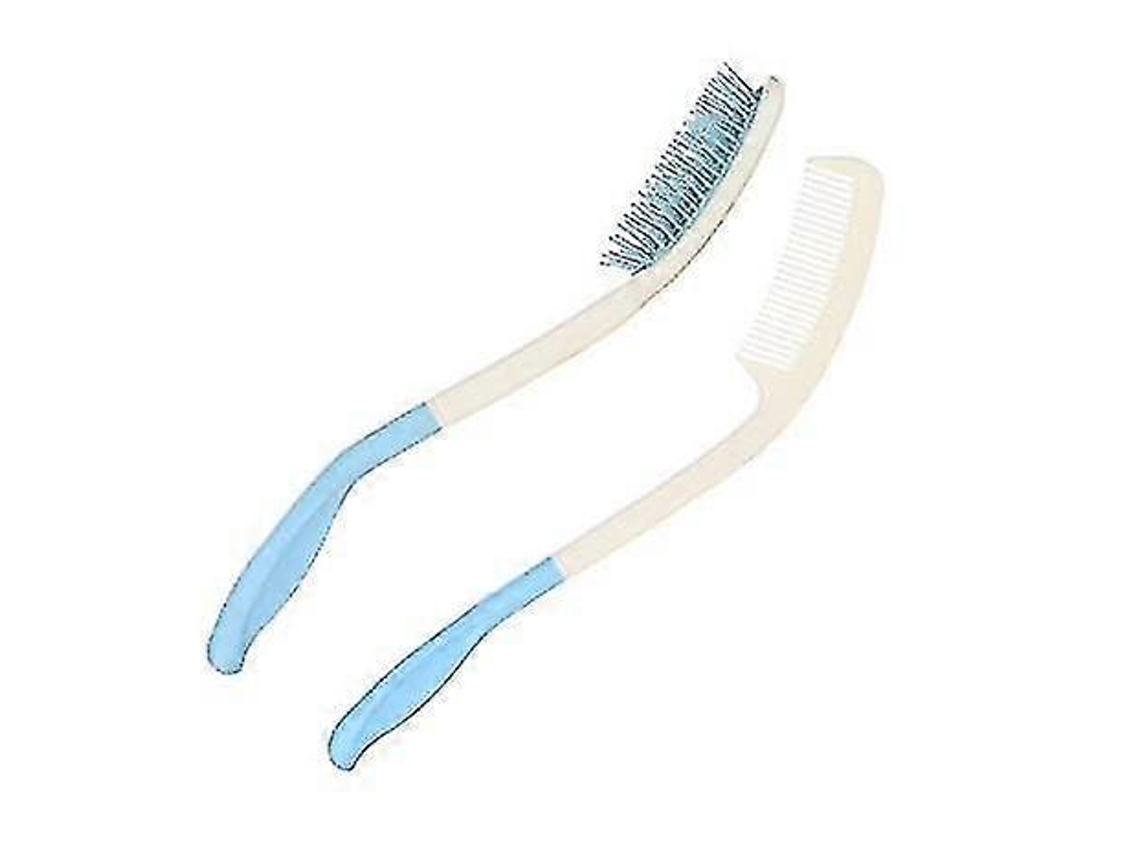 Conjunto De Pente E Escova De Cabelo Com Cabo Longo