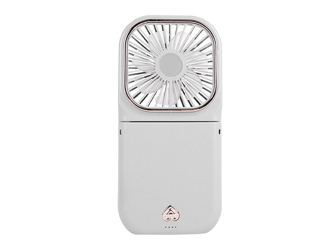 Ventilador de Colar Dobrável Usb Recarregável 3 Níveis Ajustáveis Mini Portátil Branco | S/MARCA