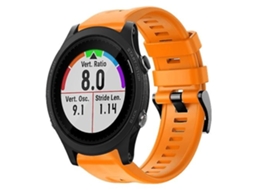 Pulseira De Silicone Laranja, Compatível Com Relógio Garmin Forerunner 935 Chennls