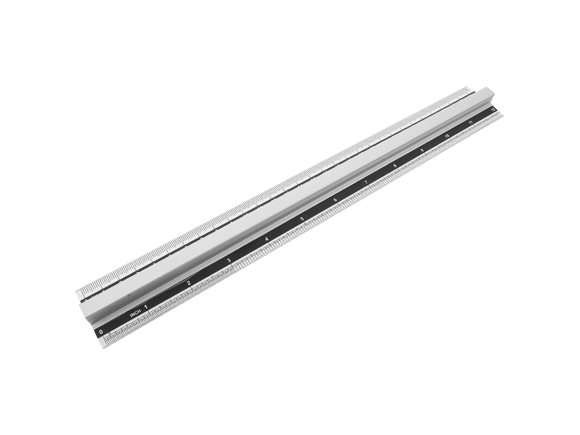Régua Multifuncional Portátil De Alumínio 30 Cm (12 Polegadas) Com