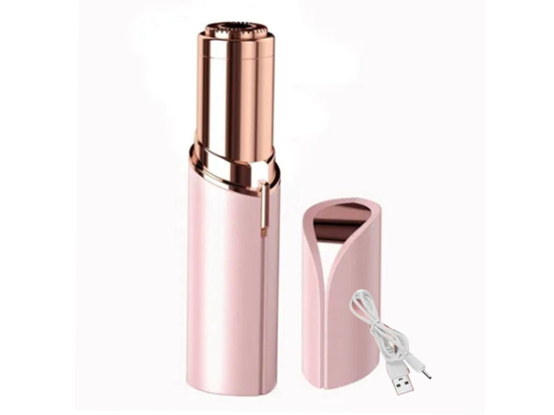 2026 depiladora Eléctrica de Cejas Rosa Portátil Recargable Usb Amigable Con La Piel Acero Inoxidable Mini Depilador de Pelo