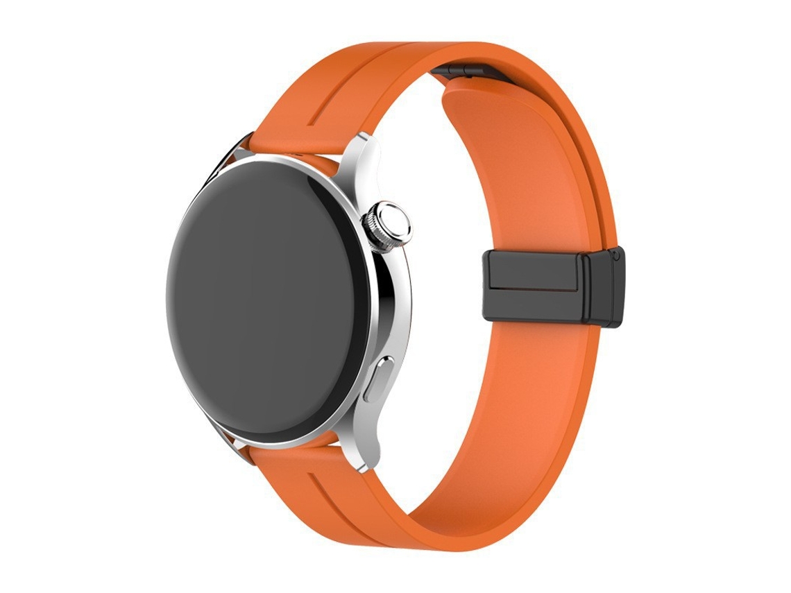 Bracelete Para Garmin Vívoactive 4s (18mm) Laranja Cuich