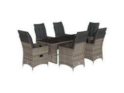 Garden Dining Set, Garden Dining Sets Vidaxl Cinzeto Rattan / Vime (n/a)