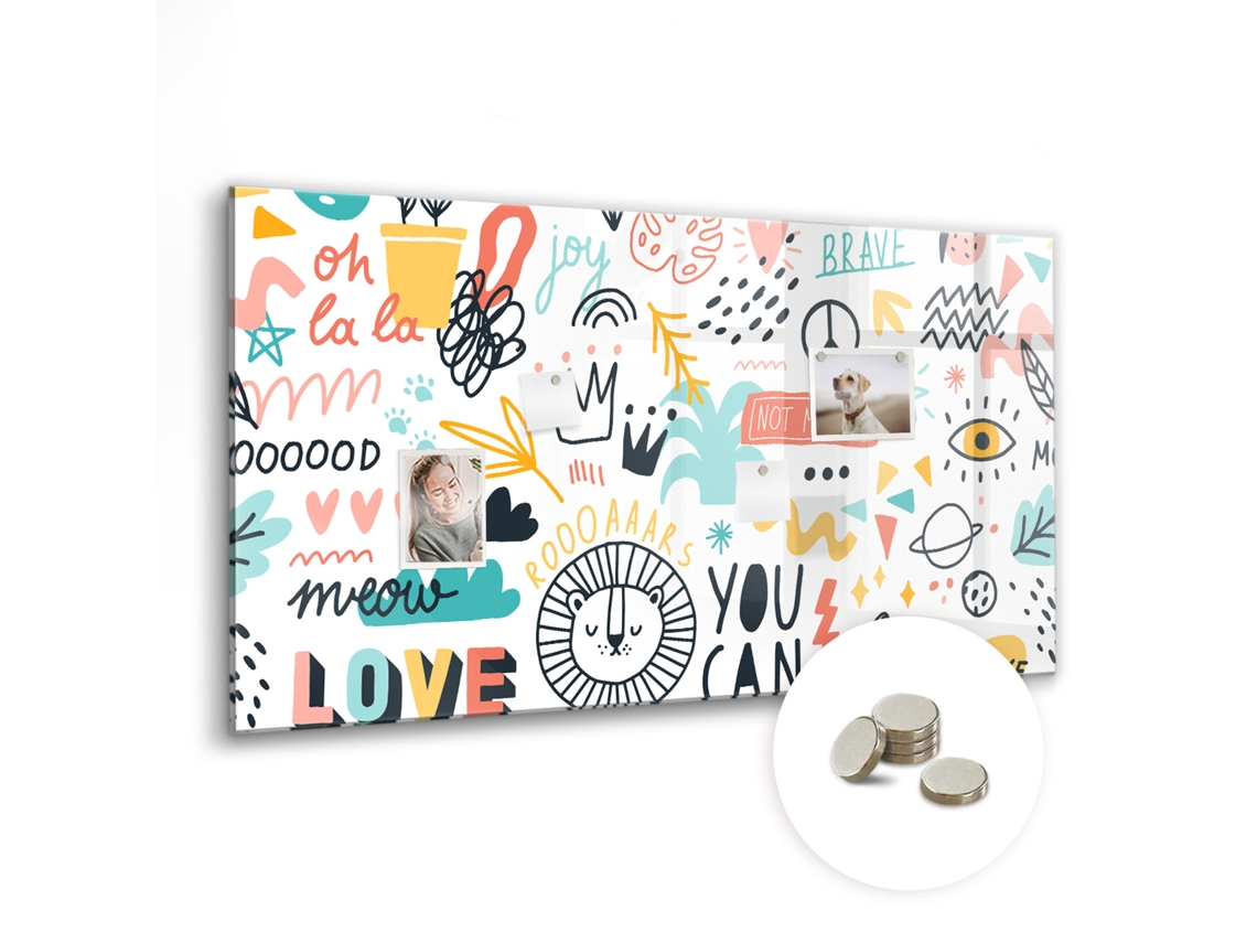 Quadro Magnético Esboços Para A Sala De Estar Espelharte (120x60 Cm)