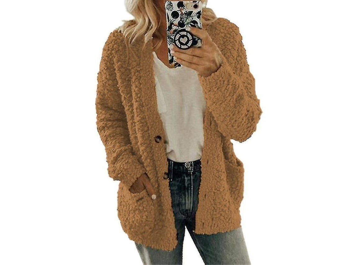 2026 abrigo de Mujer Suave Y Cálido Con Punto Polar Fluffy Chaqueta Tallas Grandes