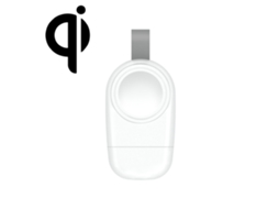 Carregador de sucção magnética sem fio portátil USB para Apple Watch 1/2/3/4/5/6/7/SE (branco)