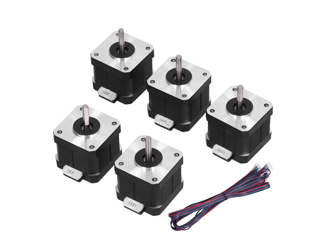 5 Peças De Motor De Passo Para Impressora 3d Preciso Com Baixo Ruído Conexão Xh-2.54