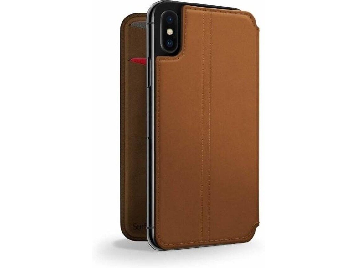 Capa iPhone XR TWELVE SOUTH Surfacepad Castanho