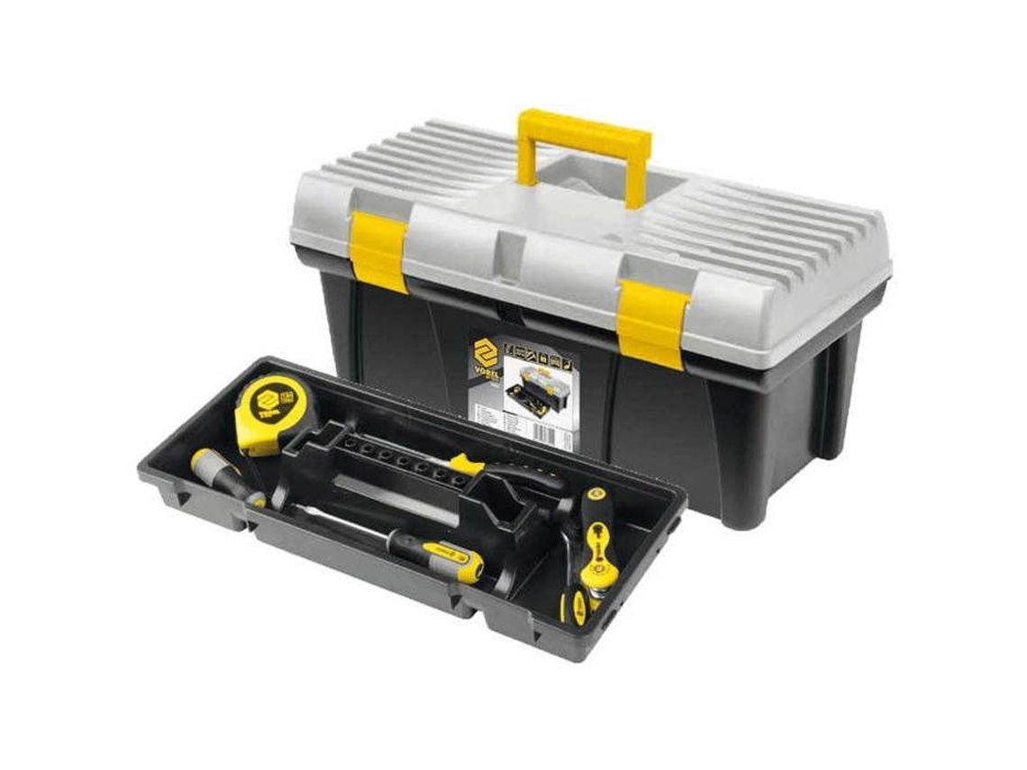 Caixa de ferramentas de plástico 20 2 travas 50cm Para 78813 Vorel
