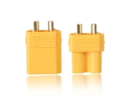 Conjunto de 5 Pares de Conectores Xt30 de 2 Mm com Ficha Macho e Fêmea Banhados a Ouro MDUG