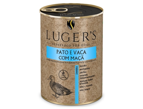 Comida Húmida para Cão LUGER'S Pato com Vaca e Maçã (Quantidade: 800 g)