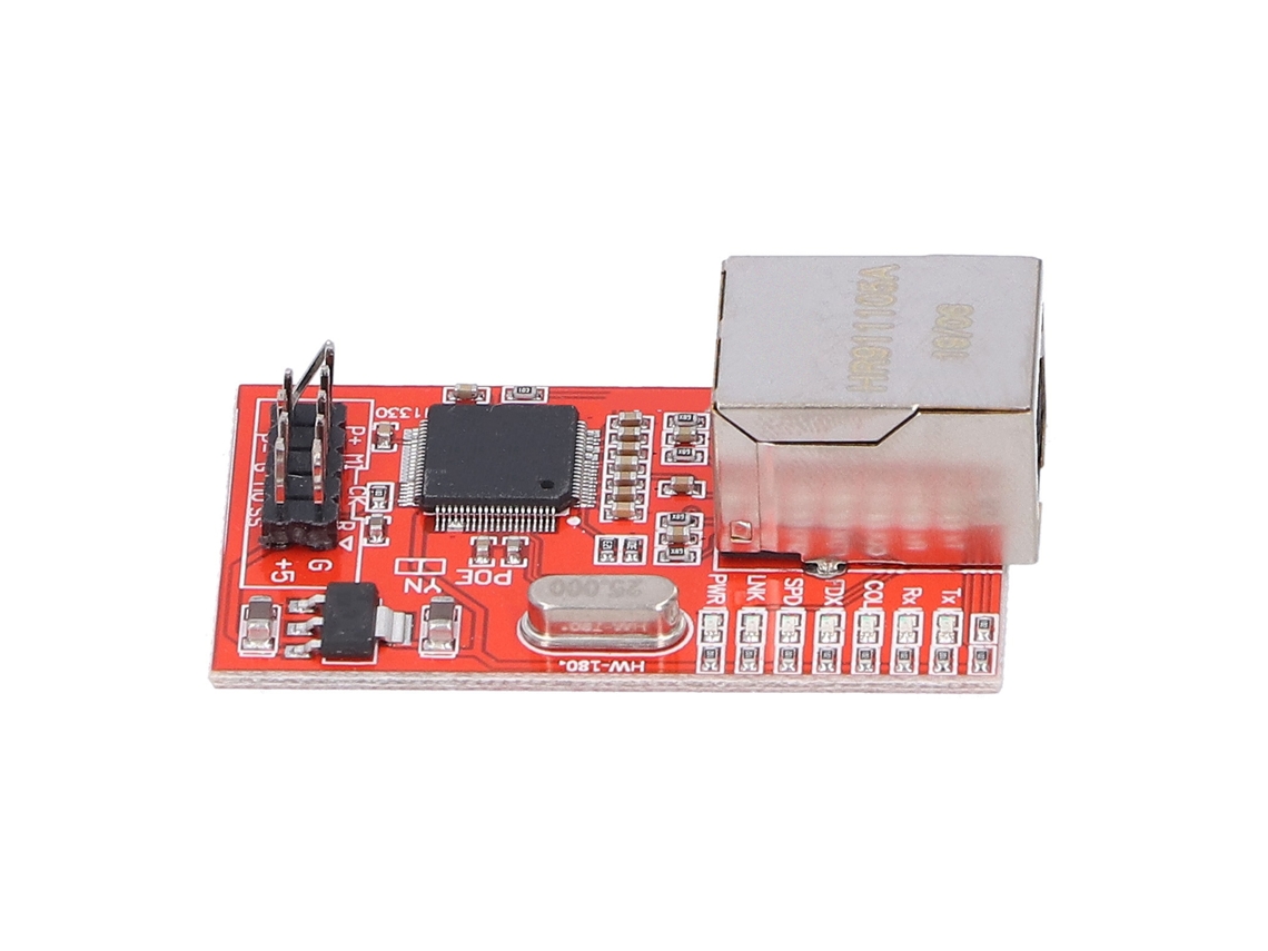 Módulo Ethernet W5100 com Placa de Construção para Red e Componentes