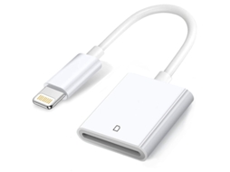 Adaptador para Apple Leitor de Câmara Lightning para Cartão Sd de Cartão de Memória Sd para Iphone 14/13/12/11/Xs/Xr/X/8/7/Ipad Plug And Play 