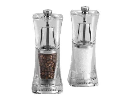 Conjunto Saleiro e Pimenteiro Crystal 125mm