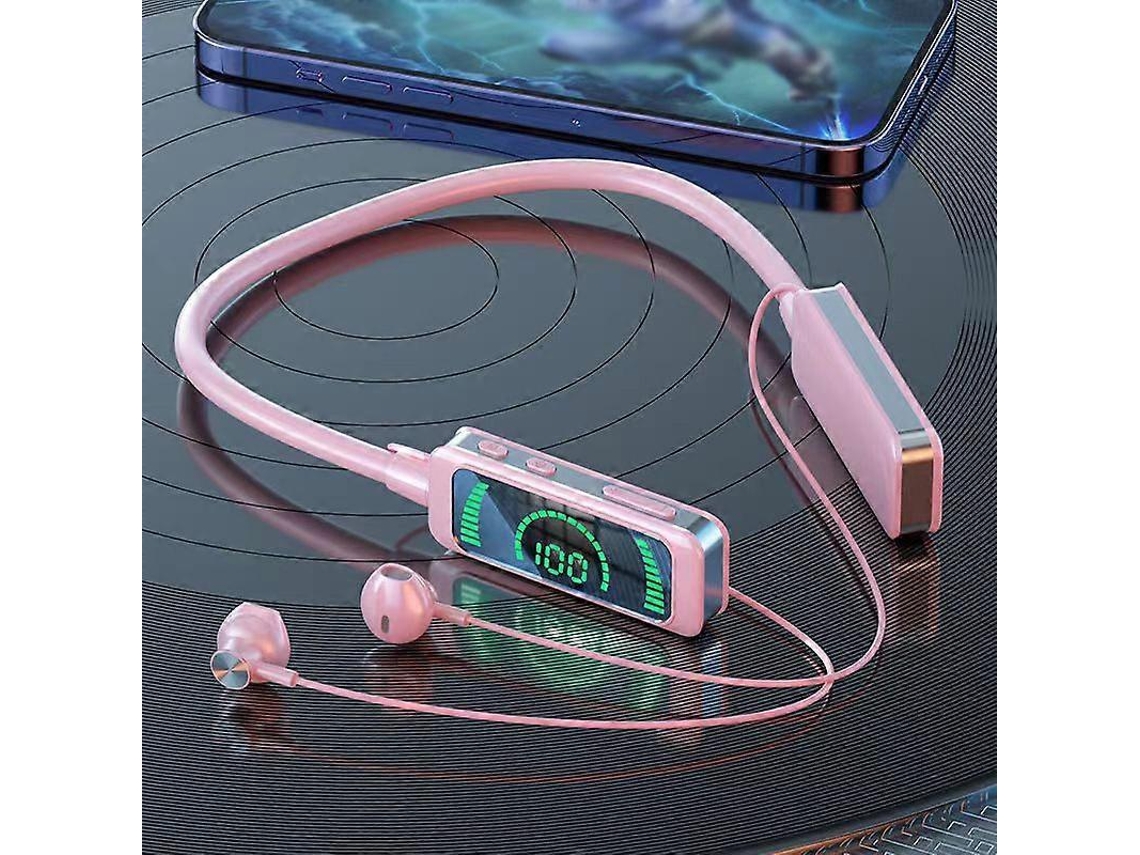 Fones De Ouvido Esportivos Bluetooth Com Faixa De Pescoço E Visor Digital Hifi Ly Ebike
