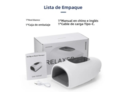 (branco A) Massageador Elétrico De Mãos, Três Modos: Compressão Por Airbag, Vibração E Terapia De Calor.