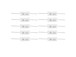 10 peças resistor de cimento 5w 3r 5% componentes eletrônicos isolados para PCB