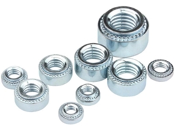 Conjunto de 20 40 60 80 Porcas de Aço Auto Rebitadas Carbono Zincado M2 5 M3 M4 M5 M6 Porcas Encaixe Por Pressão Fixação
