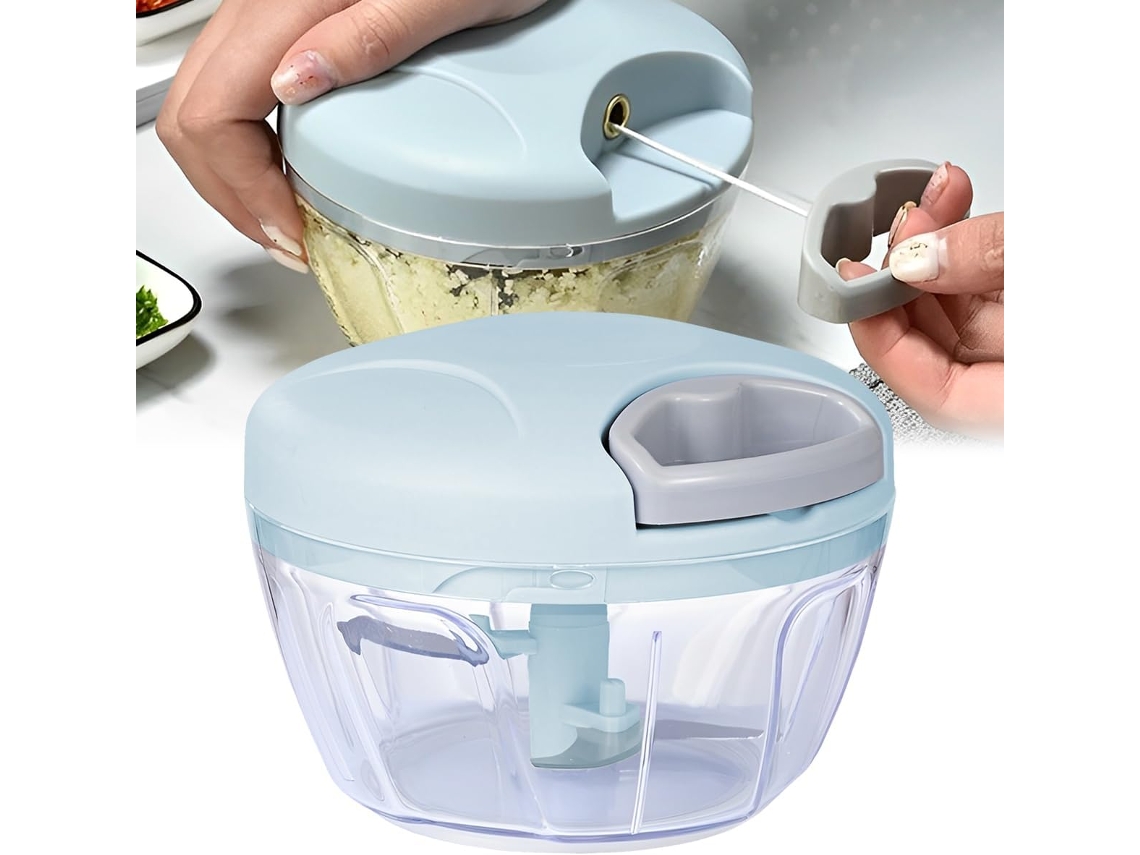 Processador De Alimentos Manual, Processador Fatiador De Cozinha Operado Manualmente Para Legumes, Carnes, Frutas, Nozes, Alho