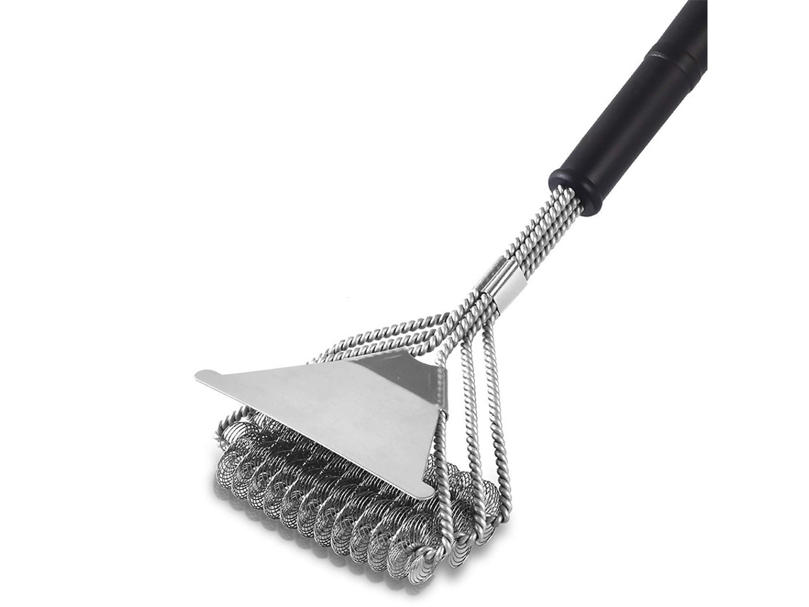 Escova 3 em 1 para Grelha, com Raspador AQUAFORGE