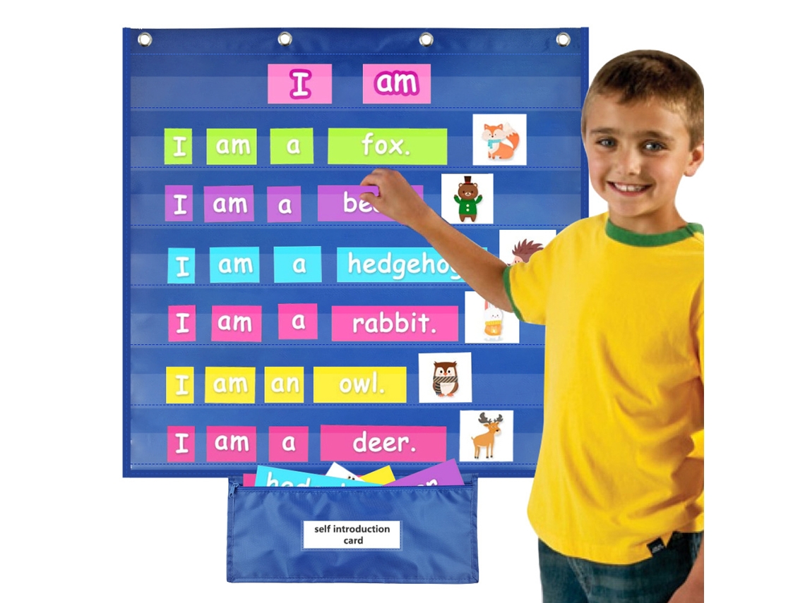 Quadro de Bolso de Calendário Multifuncional para Sala de Aula Lar Materiais Didáticos S/MARCA