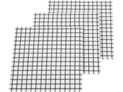 Blocos de notas com adesivos transparentes quadriculados, pequenos cadernos resistentes à água para animais de estimação, 3 cadernos multiuso.