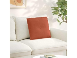 Vidaxl Travesseiro Para Costas Laranja Vermelho 50 X 45 Cm
