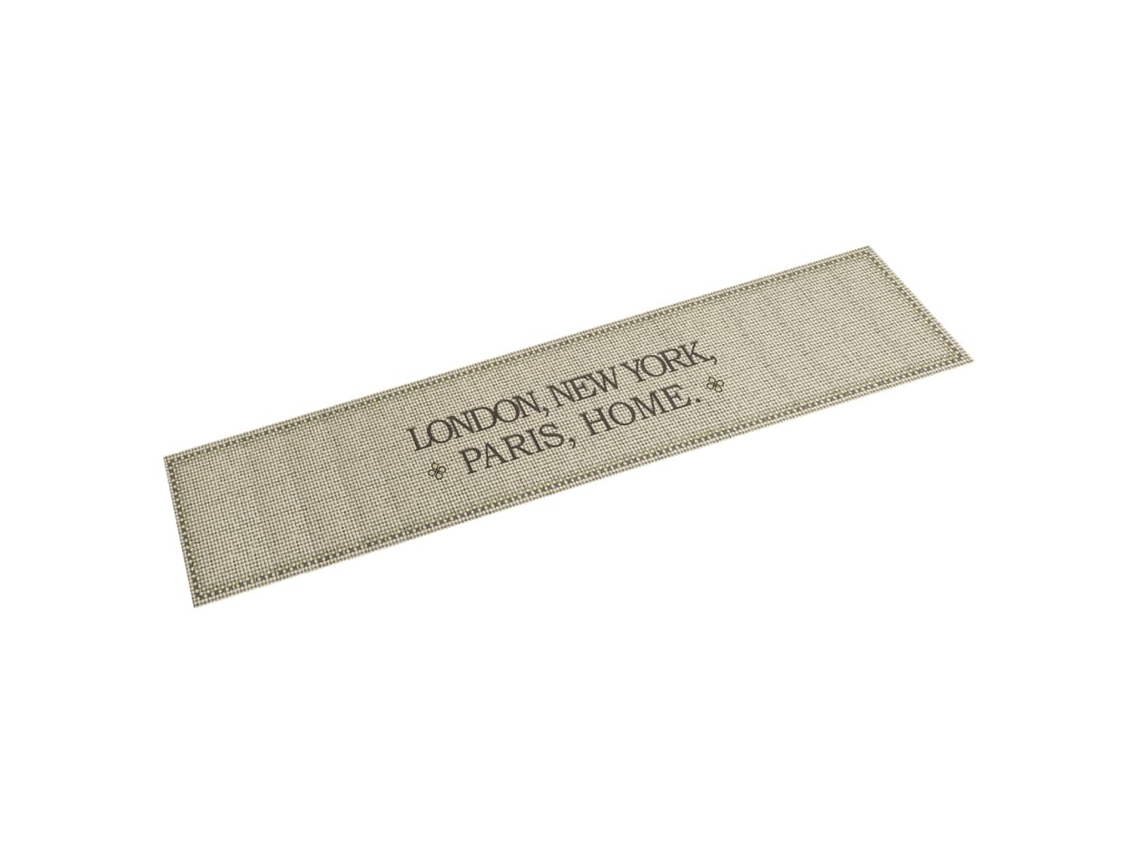 Vidaxl Tapete De Cozinha Lavável 60x300 Cm Veludo Padrão Capital Home