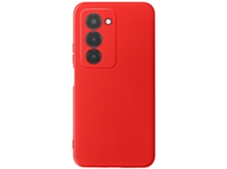 Avizar Capa Para Redmi 15 5g Em Silicone Macio Com Reforço Para Câmera Vermelho