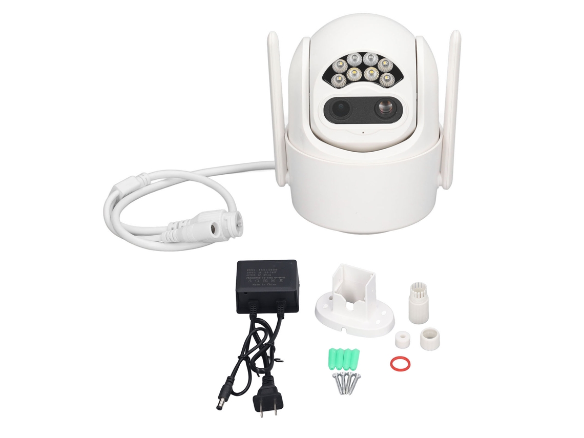 Câmera De Vigilância Exterior Wifi 1080p Hd Com Lente Zoom Domo Inteligente
