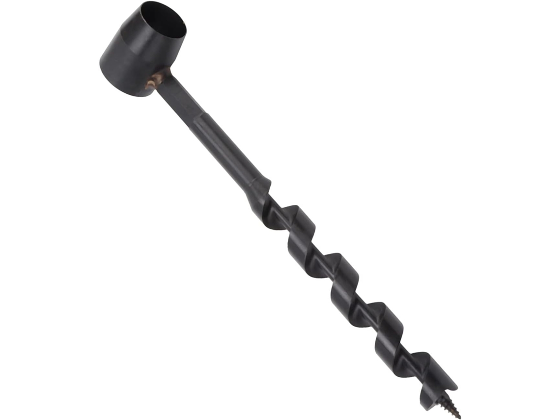 Broca Manual Preta Em Formato De Caracol Para Camping, Correias