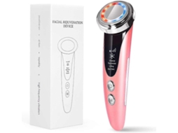 Massageador Facial 4 em 1 Antienvelhecimento, Aparelho de Tonificação com Luz Azul e Vermelha para Redução Rugas Firmeza da Pele. GOKOCO