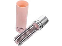 Escova De Cabelo Retrátil Redonda Zerodeko 6, 1 Polegadas Para Viagem Com Função De Massagem No Couro Cabeludo Uso