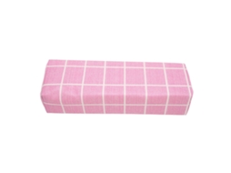 Almofada retangular macia de PU para manicure, apoio de mãos para salão e uso doméstico, acessório para unhas.